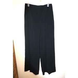 Black Wide Leg Business Pants